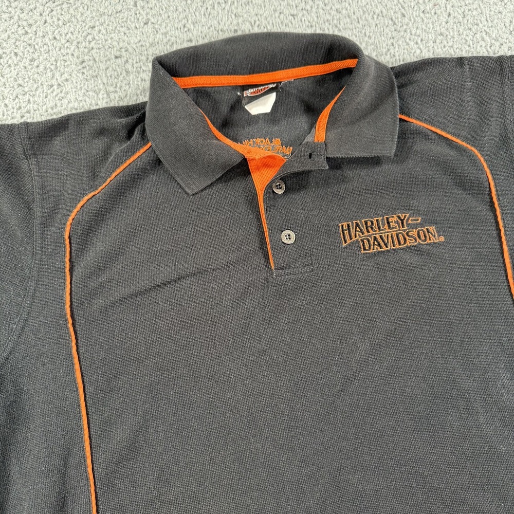 Harley-Davidson Polo Shirt Mens Large Motorcycle Biker Rapid City SD Dealer